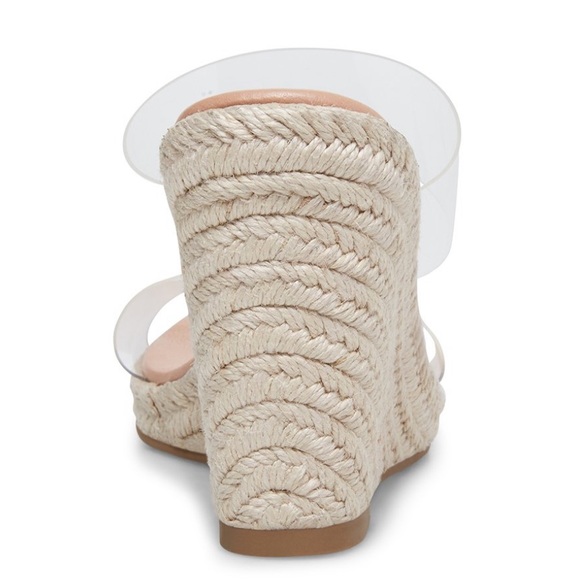 🚫SOLD🚫 New Steve Madden Clear Espadrille Wedges - Picture 5 of 9